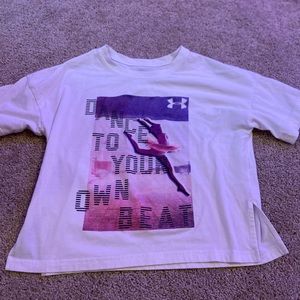 “Dance to your own beat” cropped shirt.